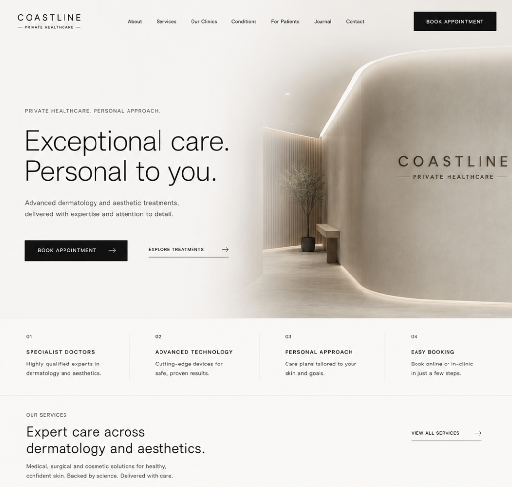 Coastline Private Healthcare project visual